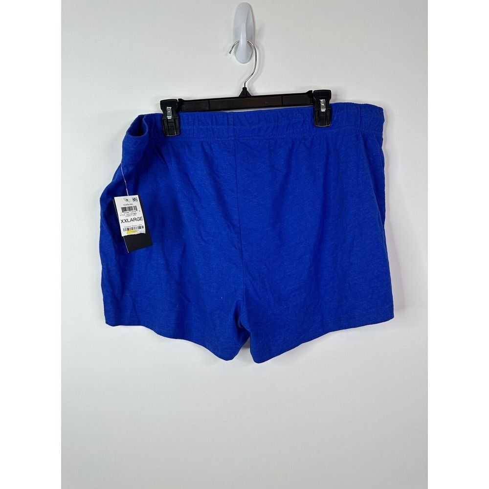 Ideology Shorts Women's XXL Casual Drawstring Cotton Lounge Blue NEW - Picture 3 of 8